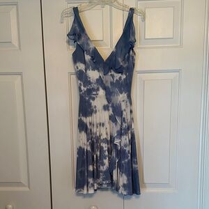 Gypsy 05 Indigo and Ivory Mini Dress
